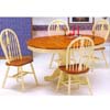 5-Pc Buttermilk/Oak Table Set 1258-42/16 (WD)