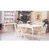 7-Piece Natural/White Finish Dinette Set 2595NW (P)