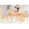 5-Pc Dinette Set In Natural Finish 4020 (CO)