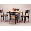 5-Pc Natural Solid Wood Dinette Set 4149/4122 (CO)