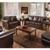 San Diego Coffee Leather Living Room Set 8001C-S.8001C-L(KBF