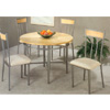 5-Pc Sandy Nickel & Maple Veneer Dinette Set 7055/56 (CO)