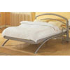 Streamlined Glossy Silver Platform Bed 7681 (CO)