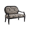 Occasional Love Seat Zebra Print 36060BLK-01-KD (LN)