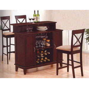 Bar Unit In Cappuccino Finish 100218 (CO)