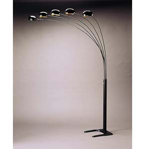 Satin Black Sofa Lamp 1297A(CO)