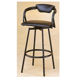 Satin Black Metal Bar Chair 23_ (CO)