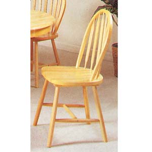 Natural Finish Arrow Back Windsor Chair 2482N (A)