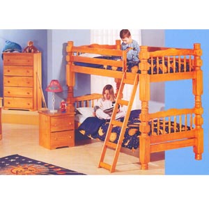 Honey Pine Bunk Bed Set 250-170 (PR)