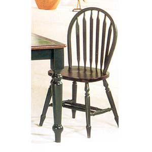 Oak/Green Arrow Back Windsor Chair 9714(WD)