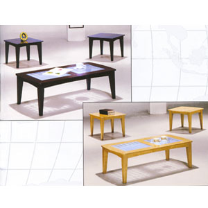 Frosted Glass Occasional Table Set 2909/05 (WD)