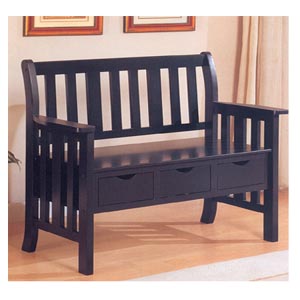 Black Storage Bench 300085 (CO)