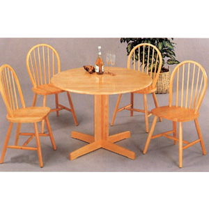 5-Pc  Natural Wood Dinette Set 4142-27 (CO)