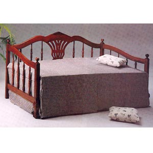 Hand Carved Dark Oak Daybed 4805 (CO)