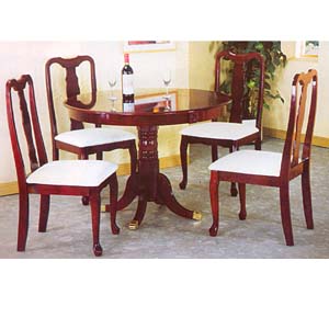 5-Pc Cherry Finish Queen Ann Dining Set 5040/5000C (PJ)