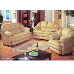 Stella Leather Living Room Set 5655 (A)