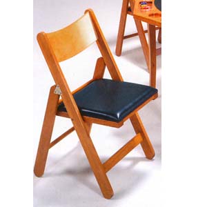 Oak Folding Chair 6186 (WD)