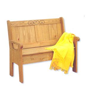 Santa Fe Bench 6215SF-01-KD-U (LN)