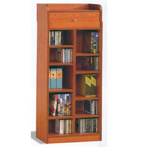 Oak Finish CD Rack 700003 (CO)