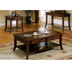 Slate Inlayed Top Coffee Table 700258 (CO)