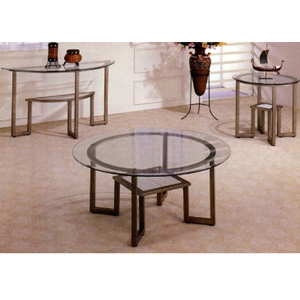 Antique Brown Finish Occasional Tables 72000_(CO)