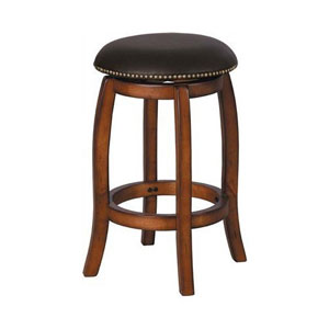 Vintage Oak Swivel Bar Stool 724_(AFS)