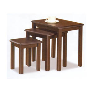 3-Pc Cappuccino Finish Nesting Tables 901069 (CO)