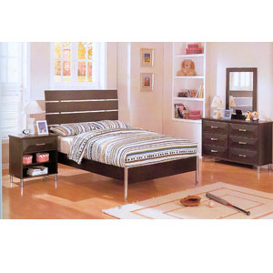 Black Platform Bed F9074 (PX)