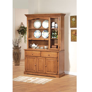 Spiced Oak Buffet/Hutch 9800-47 (WD)