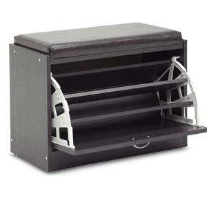 Espresso Modern Shoe-Rack Bench WI5375(OFS)